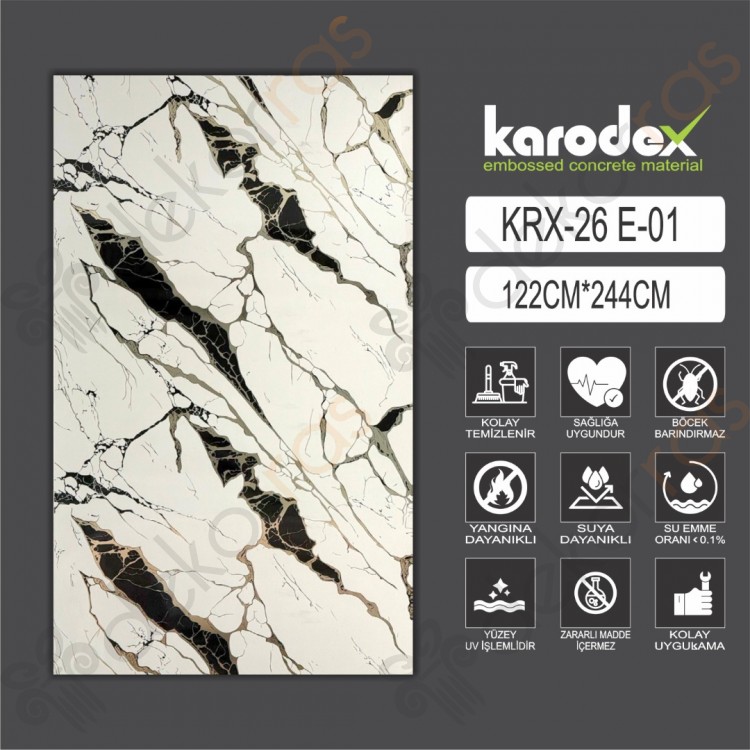 PVC MERMER PANEL KRX 26 E01 122CM-244CM