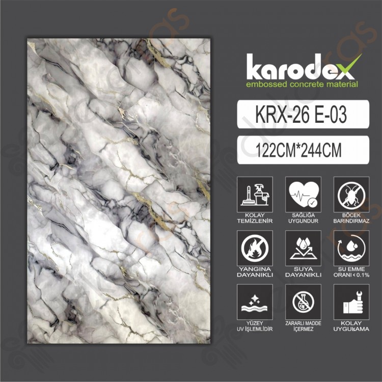 PVC MERMER PANEL KRX 26 E03 122CM-244CM
