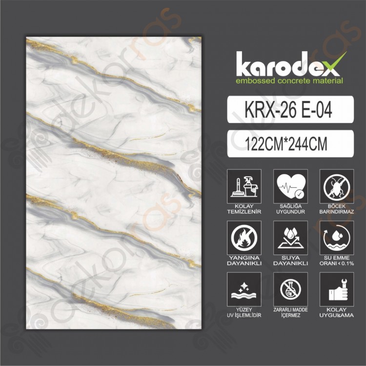 PVC MERMER PANEL KRX 26 E04 122CM-244CM