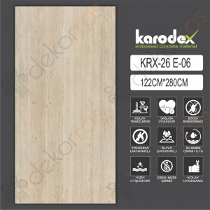 PVC MERMER PANEL KRX 26 E06 122CM-280CM