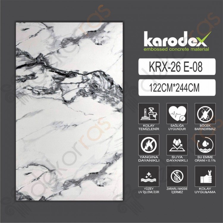 PVC MERMER PANEL KRX 26 E08 122CM-244CM
