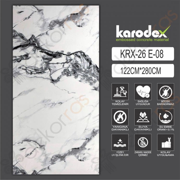 PVC MERMER PANEL KRX 26 E08 122CM-280CM