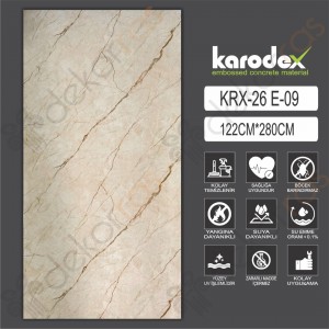 PVC MERMER PANEL KRX 26 E09 122CM-280CM