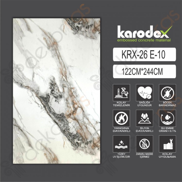 PVC MERMER PANEL KRX 26 E10 122CM-244CM