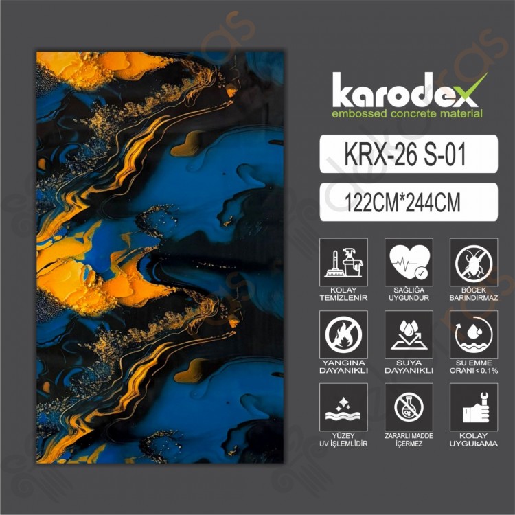PVC MERMER PANEL KRX 26 S01 122CM-244CM